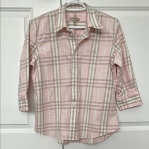 Burberry London Classic Plaid Check Button-Up Shirt